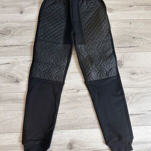BURBERRY Black Quilted jogger Pants